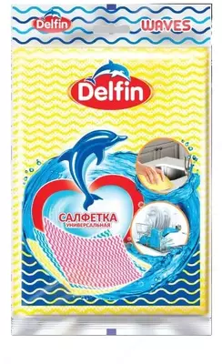 Universal salfetkalar (bosma bilan) "Delfin" Wave