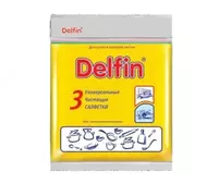 Универсальные салфетки (микрофибра) "Delfin" 30 х 30 см