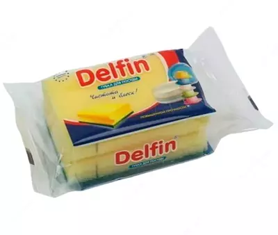 Универсальная двусторонняя губка (с фаской) "Delfin"