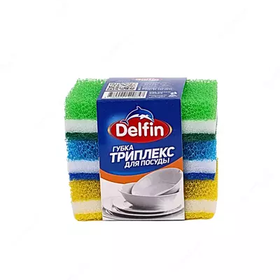 Универсальные губки (трехслойные) "Delfin" Triplex