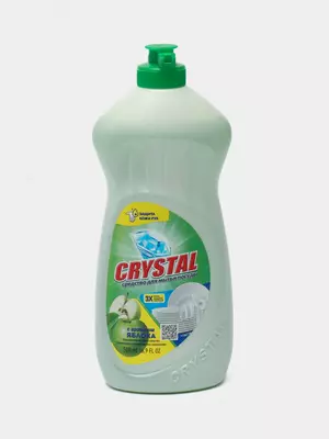 Гель для мытья посуды "Crystal" Яблоко, антижир, 500 мл. (Код - 1302)