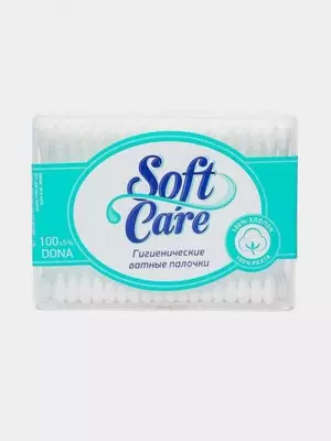 Ватные палочки (двусторонние) "Softcare" 100 шт