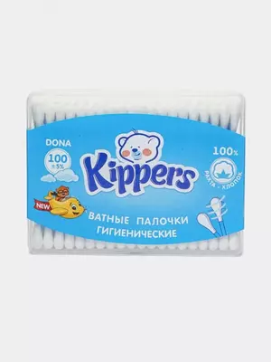 Ватные палочки (двусторонние) "Kippers" 100 шт