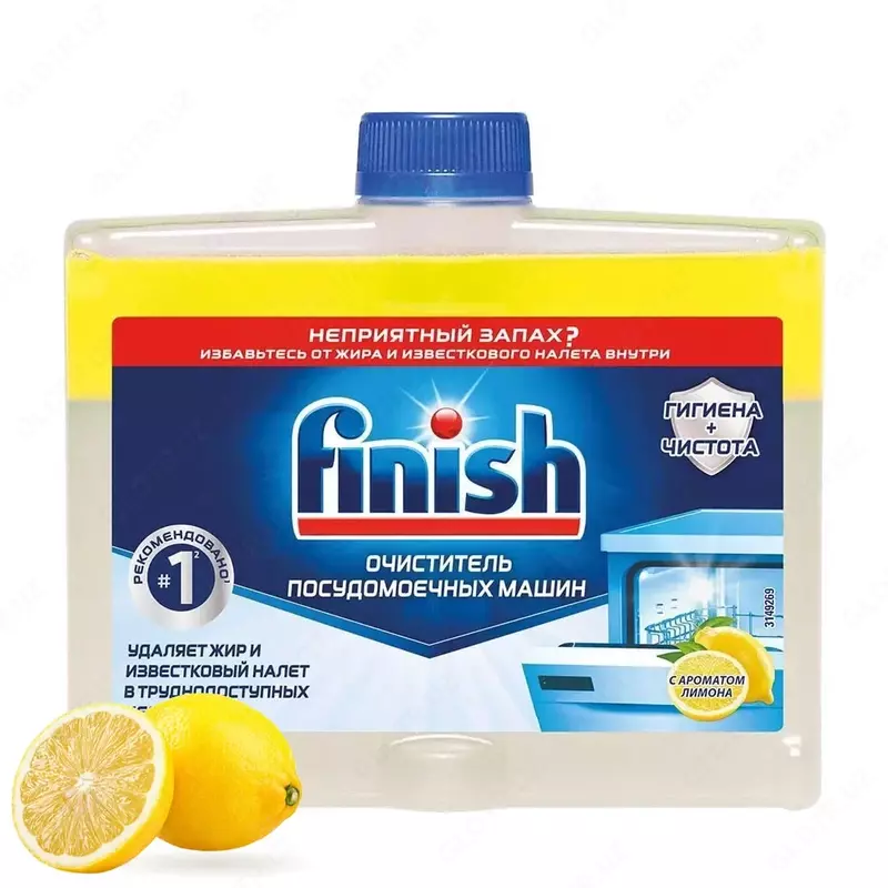 Idish yuvish mashinasi tozalovchi "FINISH" limon aromali