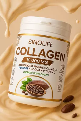 Гидролизованный морской коллаген SINOLIFE COLLAGEN MARINE 10 000 MG, вес нетто 301,8 г