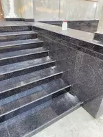 Qora Olmosli sayqallangan granit zinapoyalar Chakana savdo