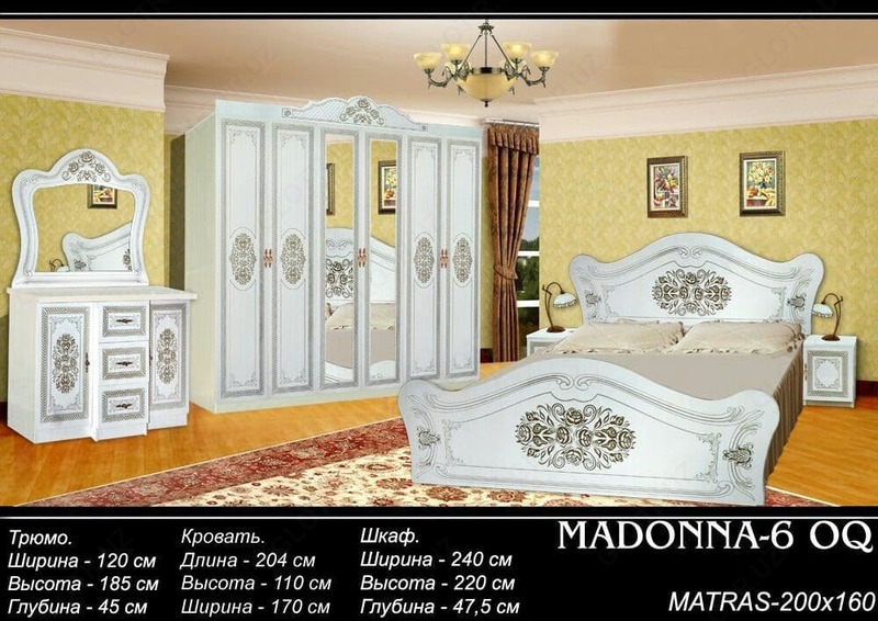 MADONNA-6 OQ yotoq xonasi to'plami