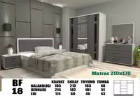 Yotoqxona to'plami (+matras va yig'ish hizmati) Chakana savdo