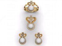 Oltin to'plamli sirg'a + uzuk + kulon - 30 000 so'mdan