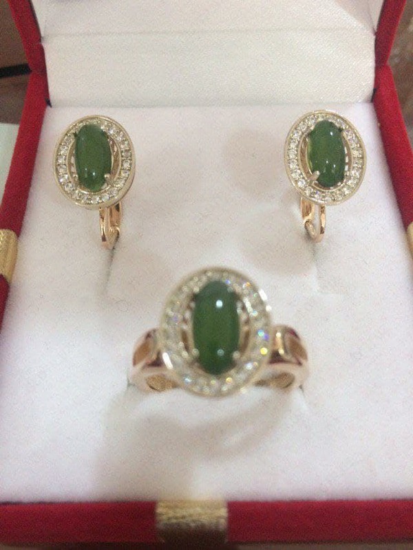 Oltin to'plamli sirg'alar + uzuk (003) - 30 000 so'mdan