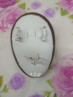 Серебряный комплект серьги+кольцо (002) - от 30 000 сум