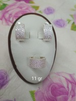 Kumush to'plamli sirg'alar + uzuk (006) - 30 000 so'mdan