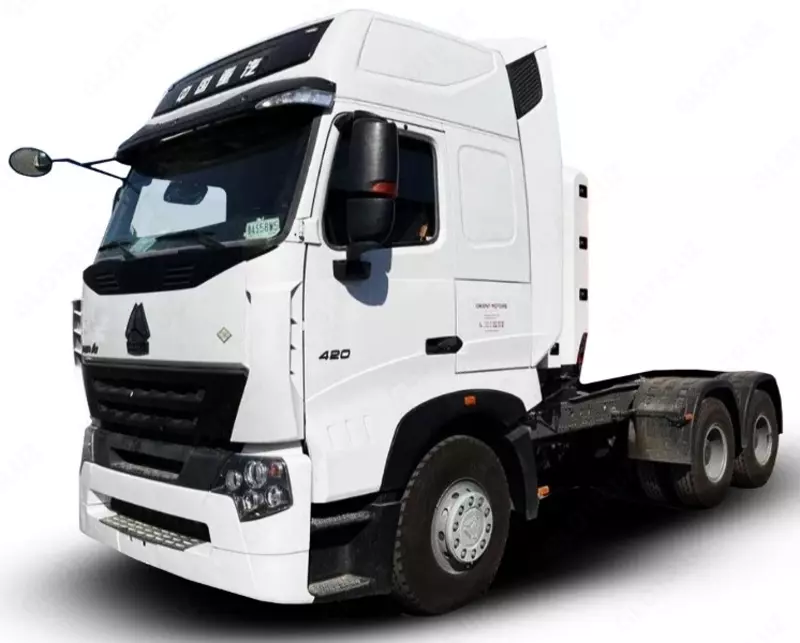 Тягач Howo A7 6x4 CNG газли, рессорали