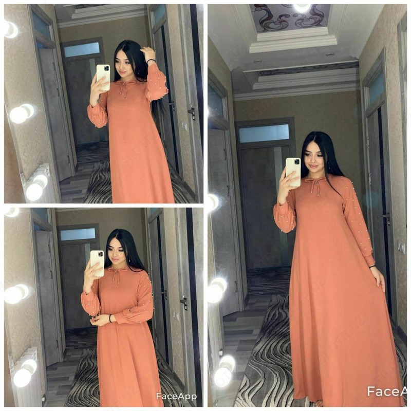 Платье оранжевое