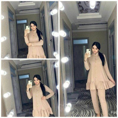 Сингапурские двойки бежевые