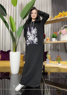 Платье повседневное чёрное