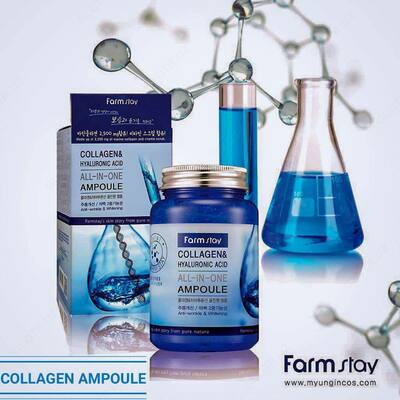 Сыворотка для лица Collagen & Hyaluronic Acid All-in-One Ampoule