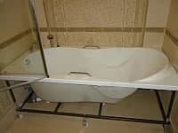 Установка ванны