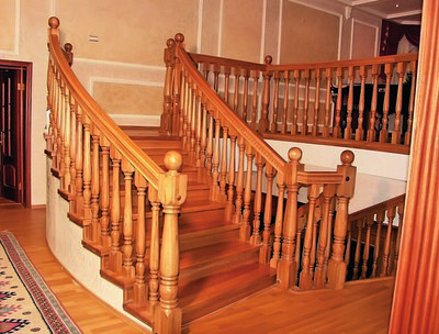 Перила декоративные (из массива древесных пород) - Цена по запросу