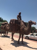 Дизайнерская Скульптурная композиция из бронзы "идущий Караван"