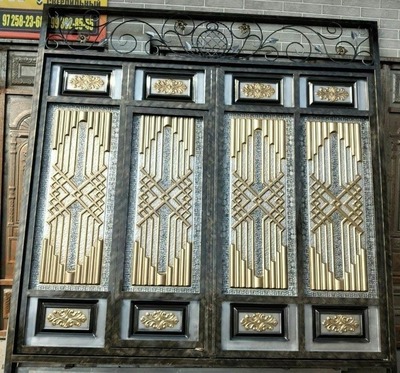 Металлические ворота № 001