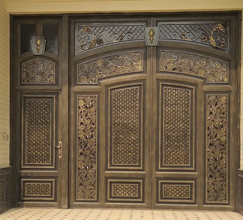 Металлические ворота № 028 - по запросу