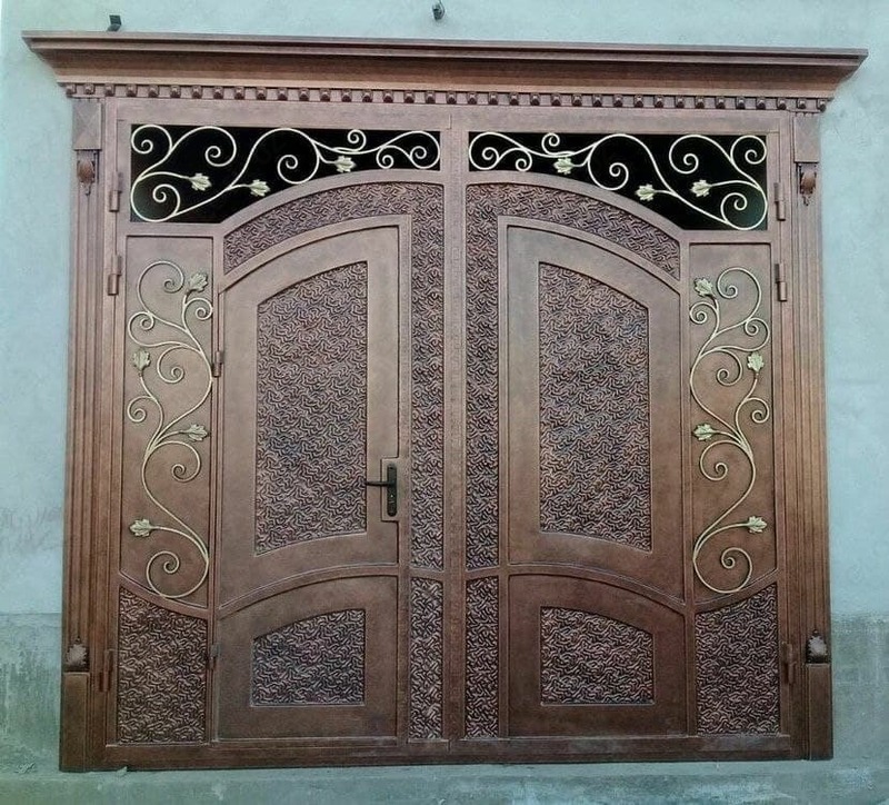 Металлические ворота № 039 - по запросу