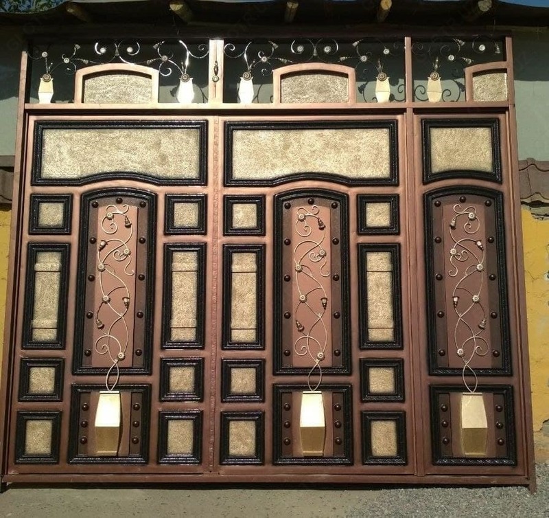 Металлические ворота № 046