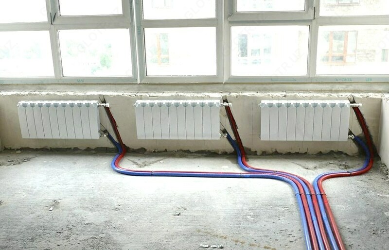 Полная проводка отопления