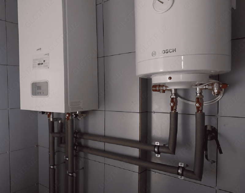 Установка двухконтурных котлов