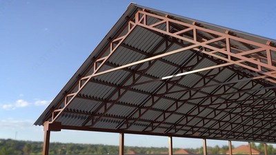 Металлическая крыша № К 001 - Цена по запросу