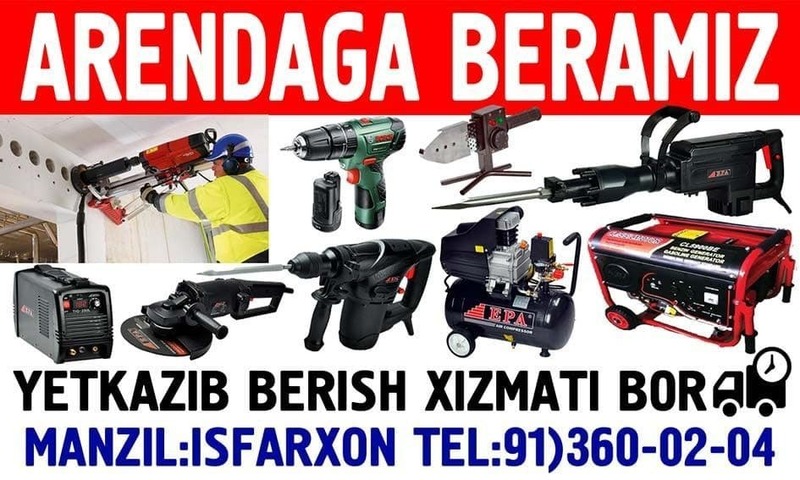 Asboblarni ijaraga berish