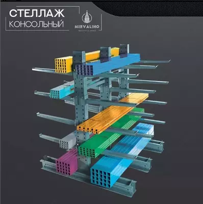 Стеллаж консольный
