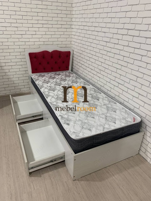  Одинарная кровать с матрасом модель Миранда Только в розницу