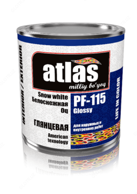 Yaltiroq bo'yoq Atlas PF-115 qor-oq rangga ega - 81 000 so'm / dona