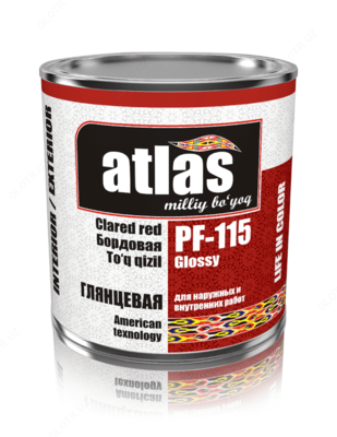 Yaltiroq bo'yoq Atlas PF-115 bordo - 59 500 so'm / dona