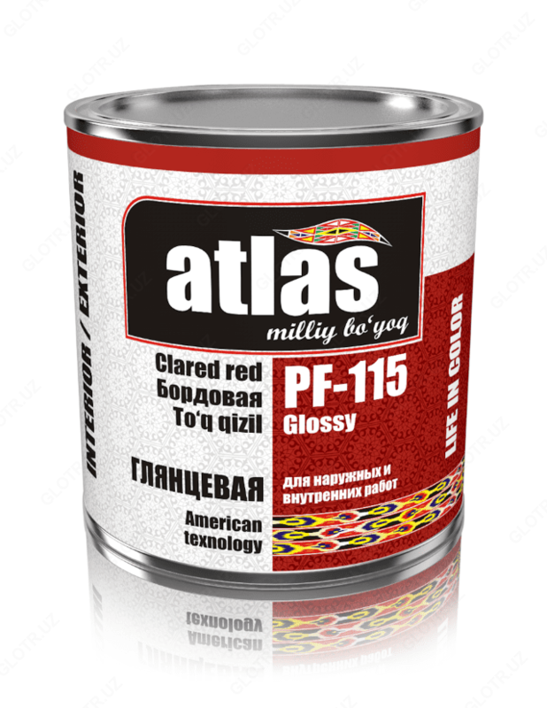 Yaltiroq bo'yoq Atlas PF-115 bordo - 59 500 so'm