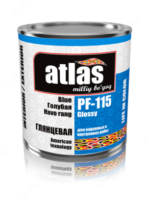 Yaltiroq bo'yoq Atlas PF-115 ko'k