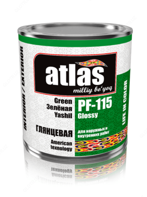 Yaltiroq bo'yoq Atlas PF-115 yashil rang