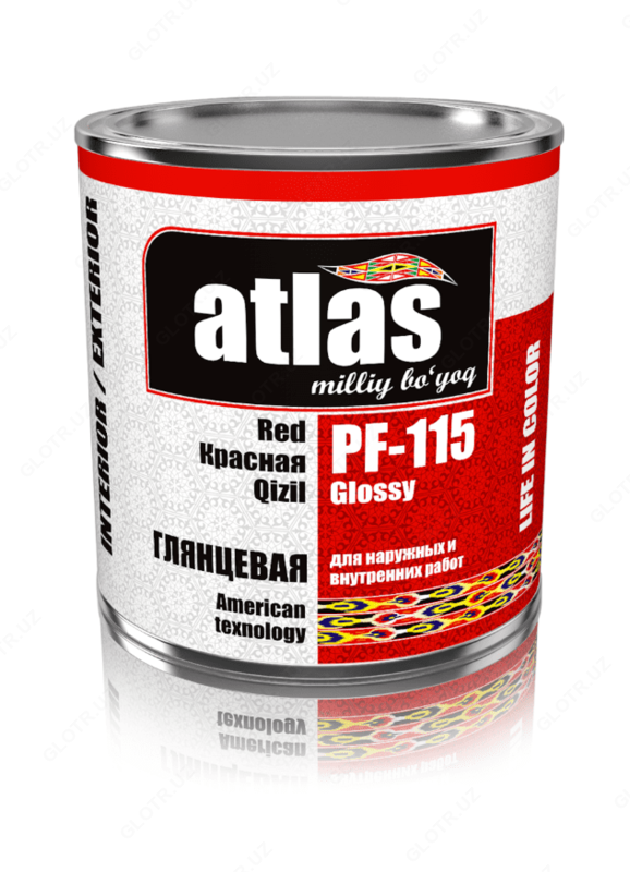 Yaltiroq bo'yoq Atlas PF-115 qizil - 59 500 so'm