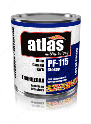 Yaltiroq bo'yoq Atlas PF-115 ko'k - 59 500 so'm / dona