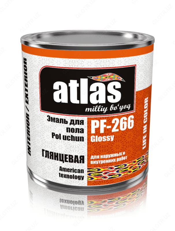 Эмаль для пола Atlas PF-266 глянцевая