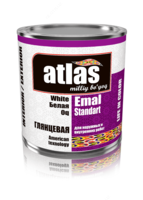 Эмаль стандарт Atlas белая глянцевая