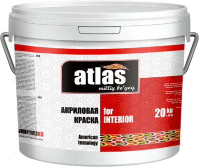 Ichki makon uchun atlas akril bo'yoq