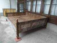 Резной садовый топчан арт 03