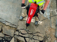 Демонтаж (установка лотков и бордюров)