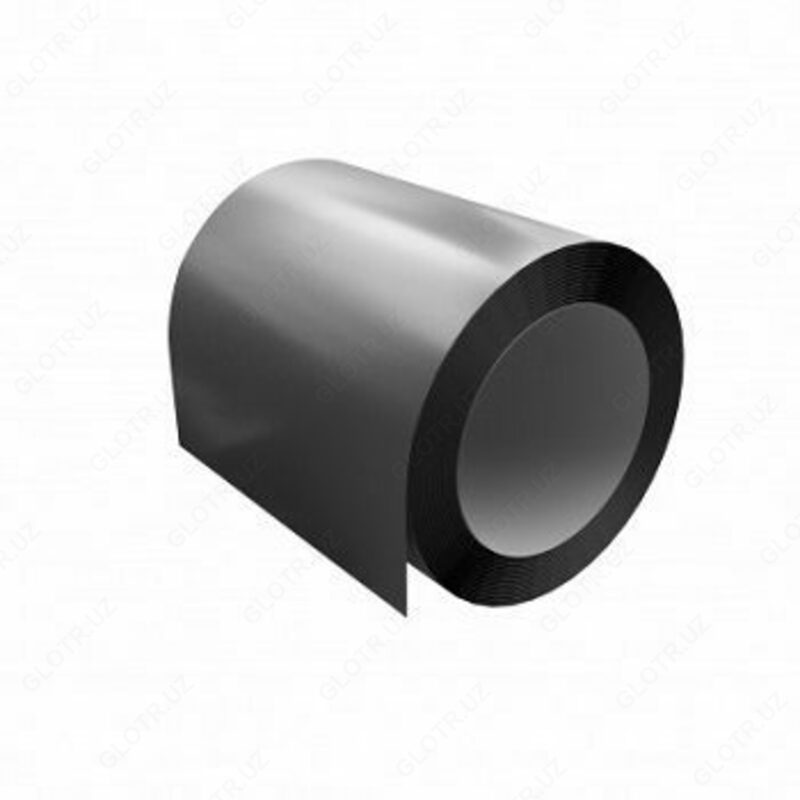 Прокат стальной с полимерным покрытием СеверСталь Россия (RAL 7024 - 0,45мм).