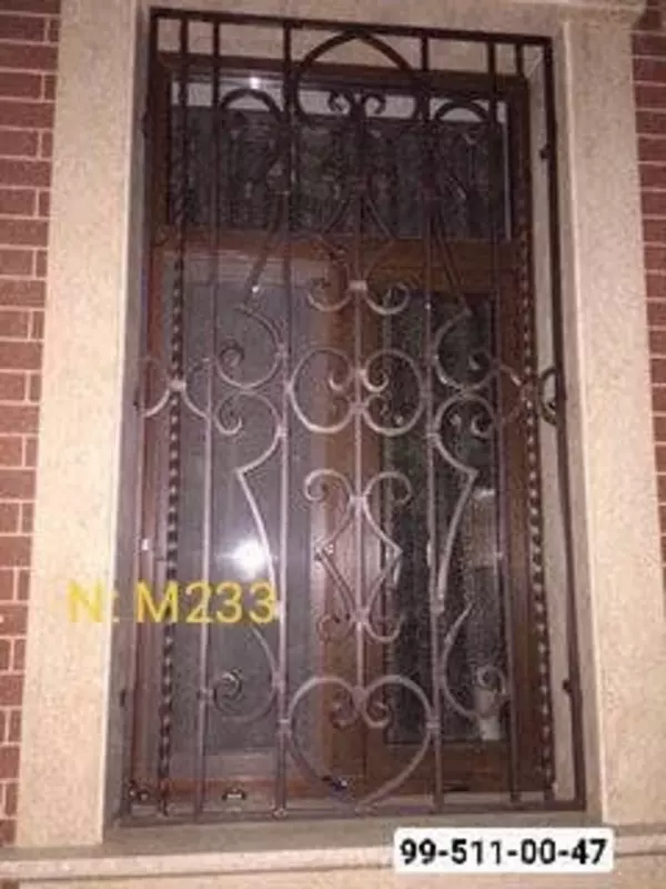 Кованая решетка на окна. Модель № М234