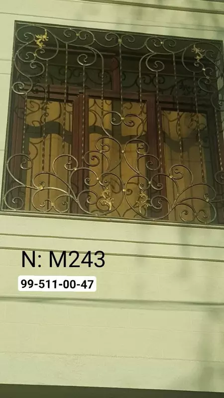 Кованая решетка на окна. Модель № М243 - от 220 000 сум