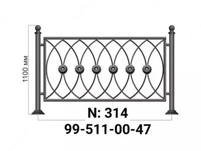 Soxta panjaralar. Model raqami M314 - 220 000 so'm / kv.mdan